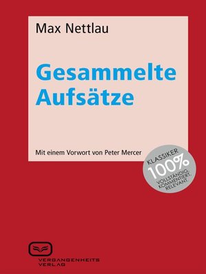 cover image of Gesammelte Aufsätze